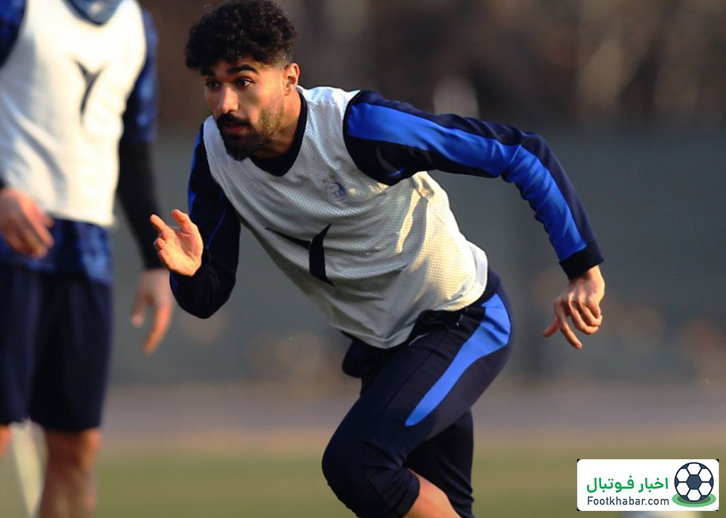 سامان فلاح بی‌توجه به شایعات در تمرین استقلال