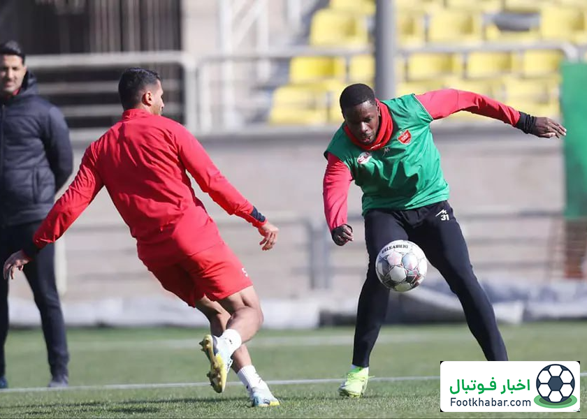 حضور مهاجم خطخورده پرسپولیس در تمرین