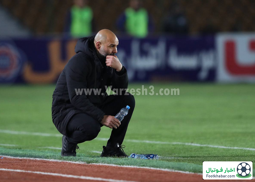 سهراب و تمرین تمرکز مابین بازی حساس (عکس)