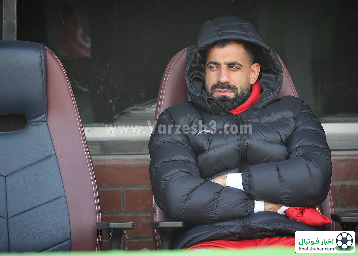 کنعانی، غمگین‌ترین پرسپولیسی بازی تراکتور (عکس)