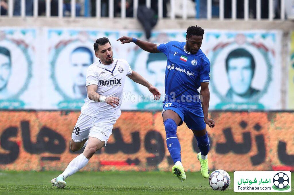 گزارش زنده، ملوان 0 – استقلال 0