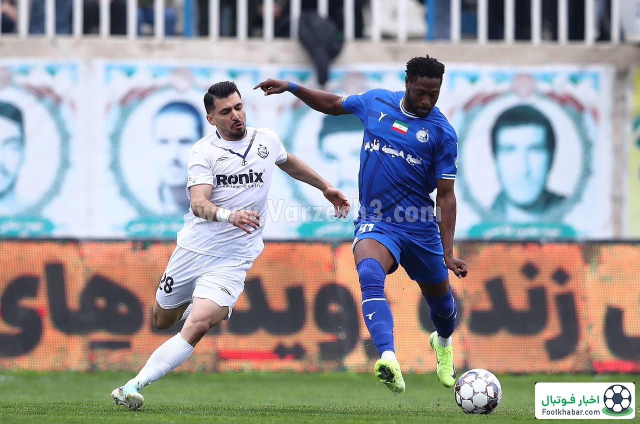 گزارش زنده، ملوان 0 – استقلال 0