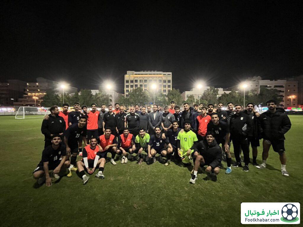 تمرین جوانان ایران در زمین النصر (عکس)