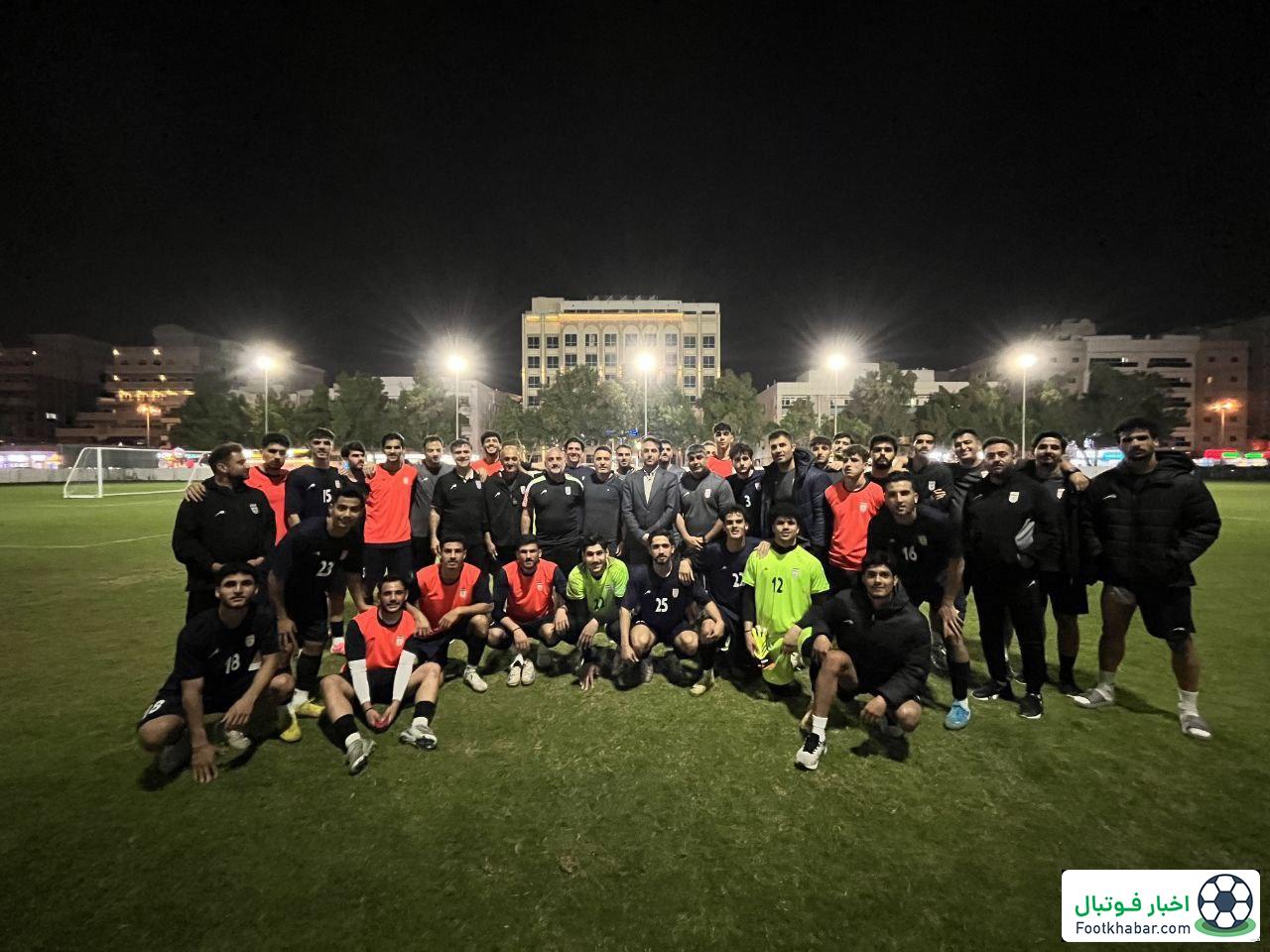 تمرین جوانان ایران در زمین النصر (عکس)