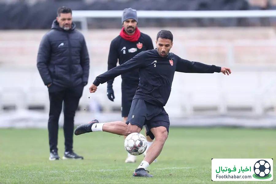 ریگی با سلاح بیتوجهی در تمرین پرسپولیس