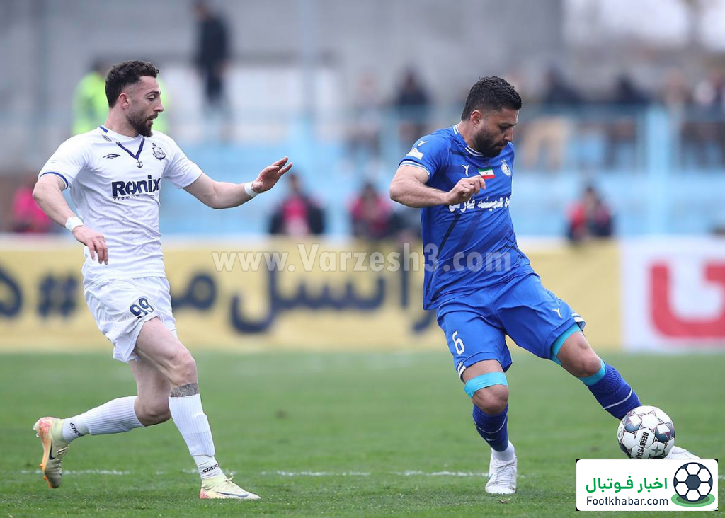 زیباترین قاب از روز سرد ملوان و استقلال (عکس)