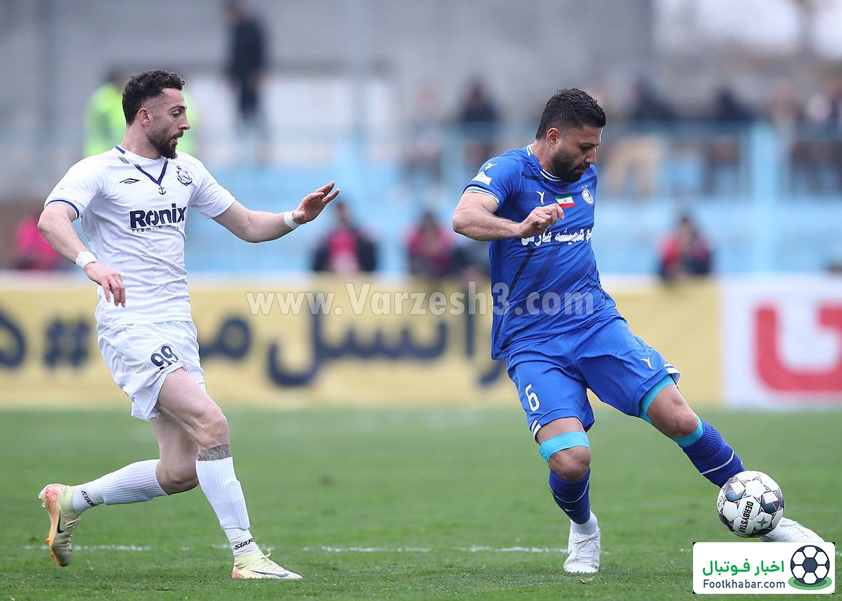 زیباترین قاب از روز سرد ملوان و استقلال (عکس)