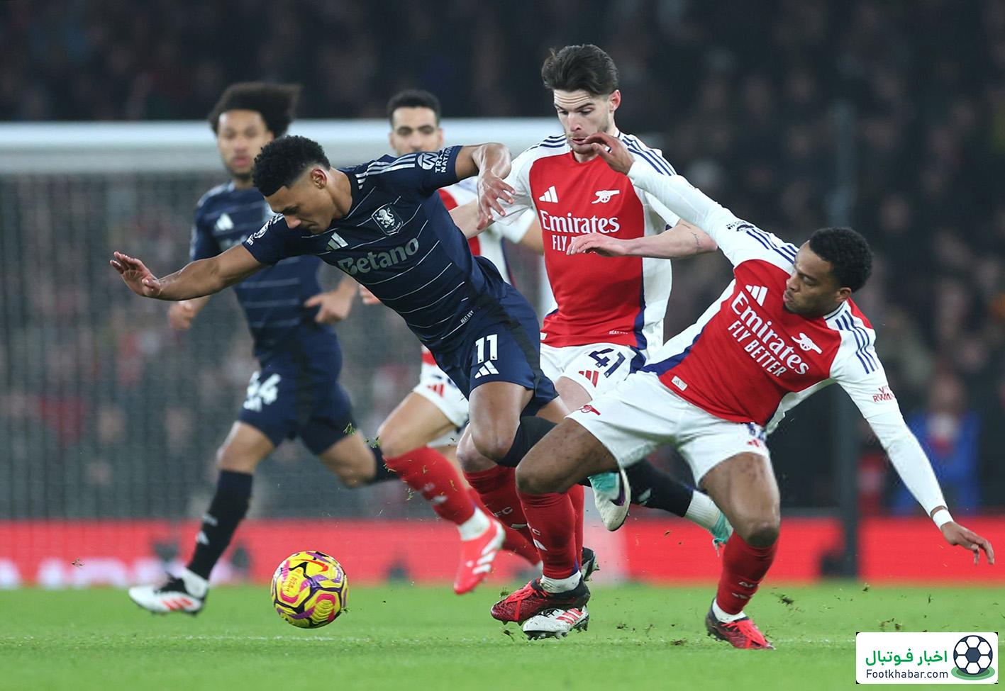 آرسنال ۲-۲ استون ویلا: توپچی‌ها رقیب لیورپول نیستند