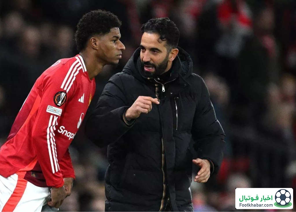 آموریم هفت‌تیر کشید و به رشفورد شلیک کرد!