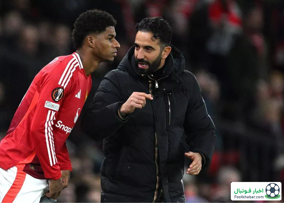 آموریم هفت‌تیر کشید و به رشفورد شلیک کرد!