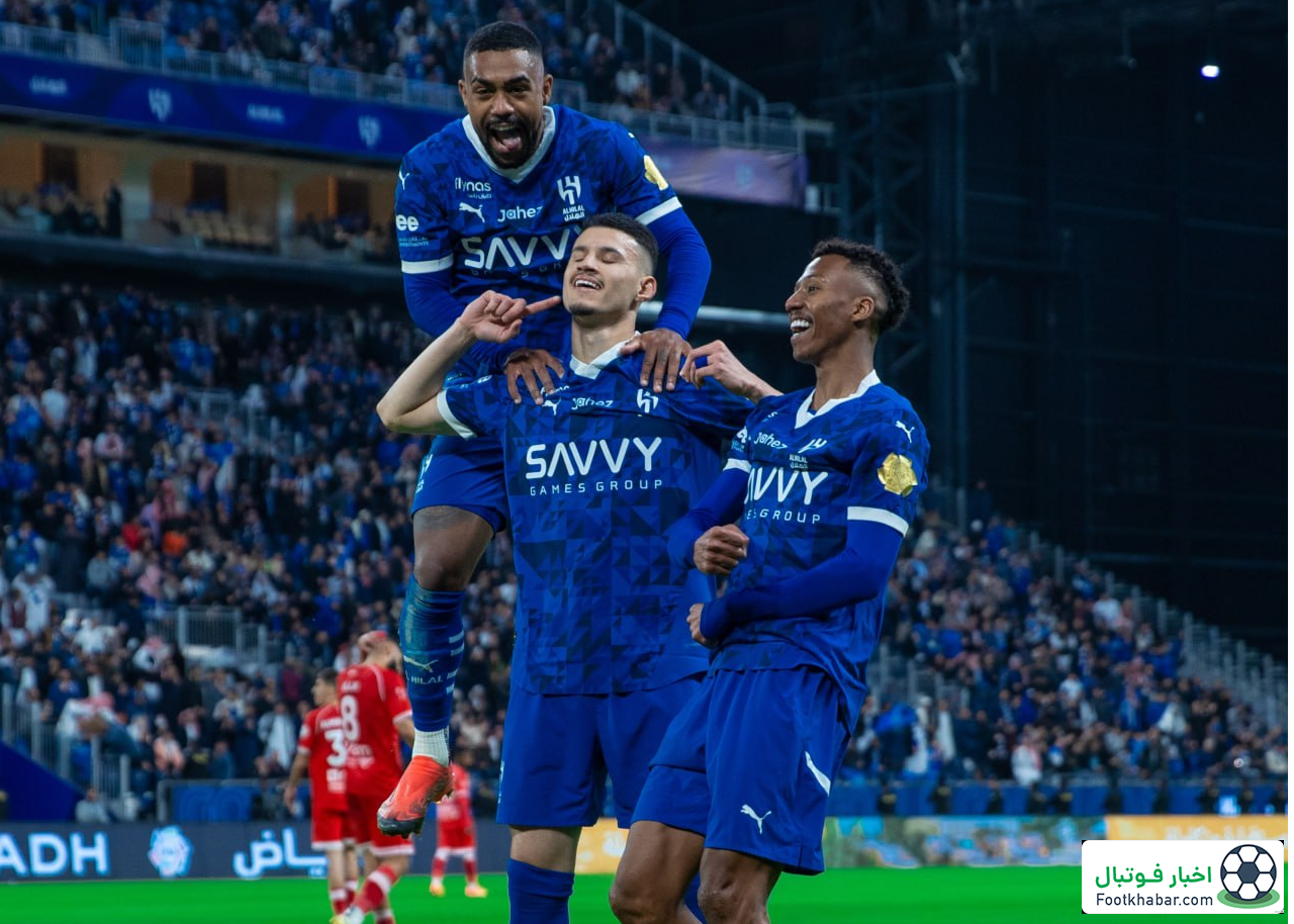 الهلال ۴-۱ الوحده: آبی‌ها بی‌رحمانه می‌تازند