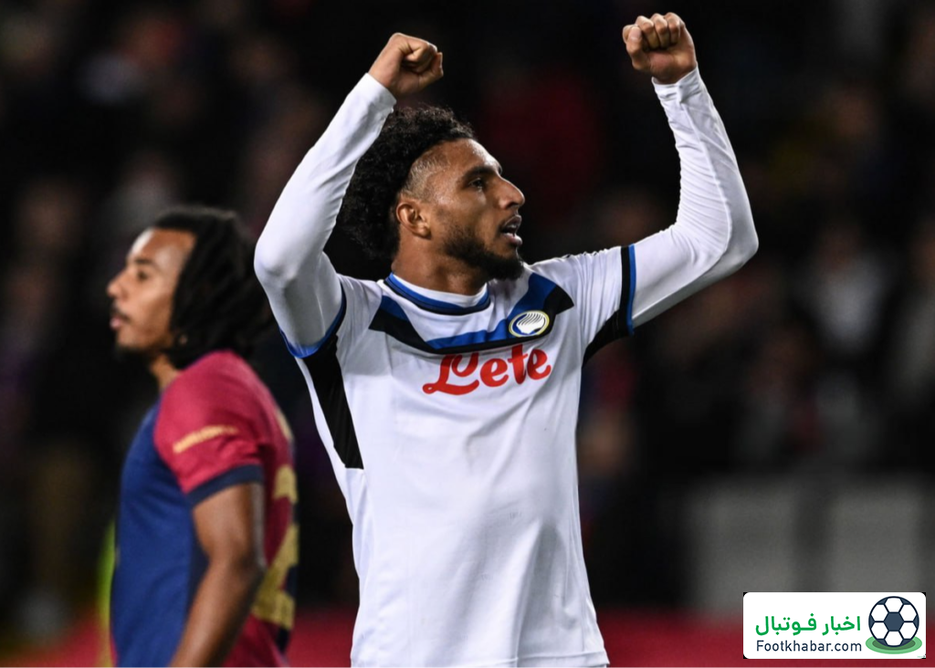 بنر جنجالی هواداران آتالانتا علیه بارسا