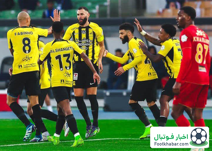 بنزما همچنان در تعقیب رونالدو در شب باخت الاتحاد!