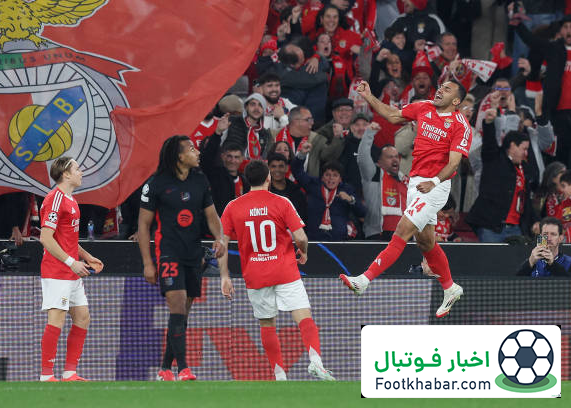 بنفیکا فقط ۱۱۰ ثانیه برای گلزنی به بارسا صبر‌ کرد!