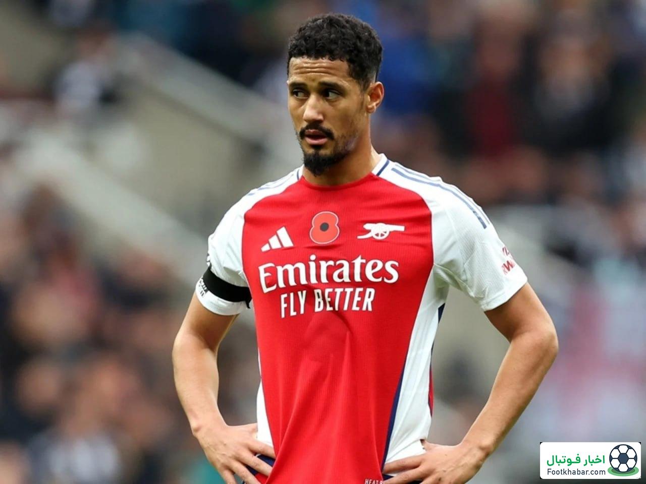 نگرانی جدی برای آرتتا: مدافع آرسنال مصدوم شد