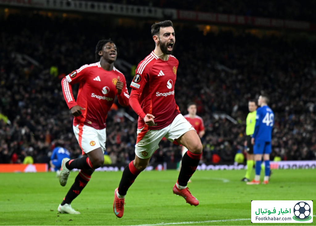 یونایتد ۲-۱ رنجرز: برونو، ستاره دربی بریتانیا!