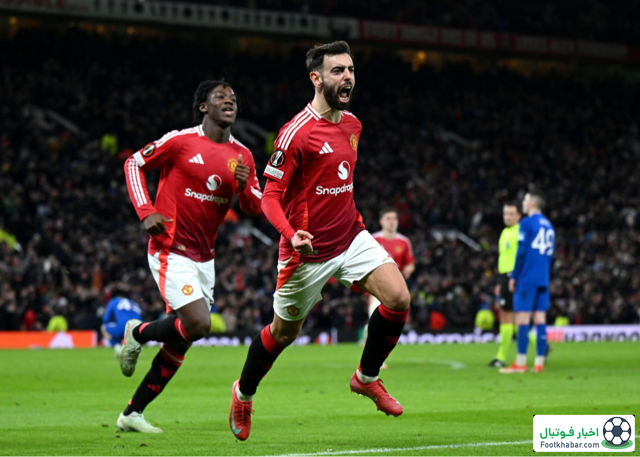 یونایتد ۲-۱ رنجرز: برونو، ستاره دربی بریتانیا!