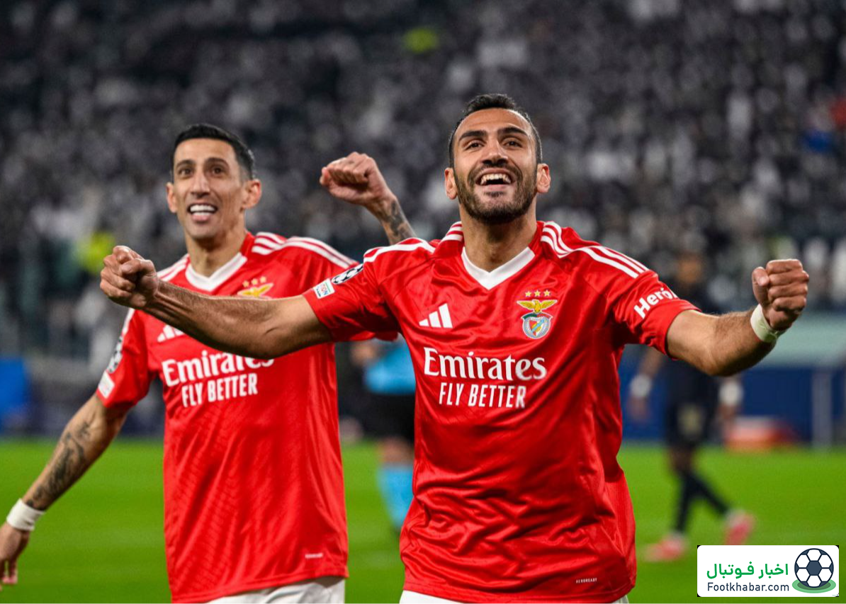 یووه ۰-۲ بنفیکا: تیم ناامید موتا در پلی‌آف سی‌ال