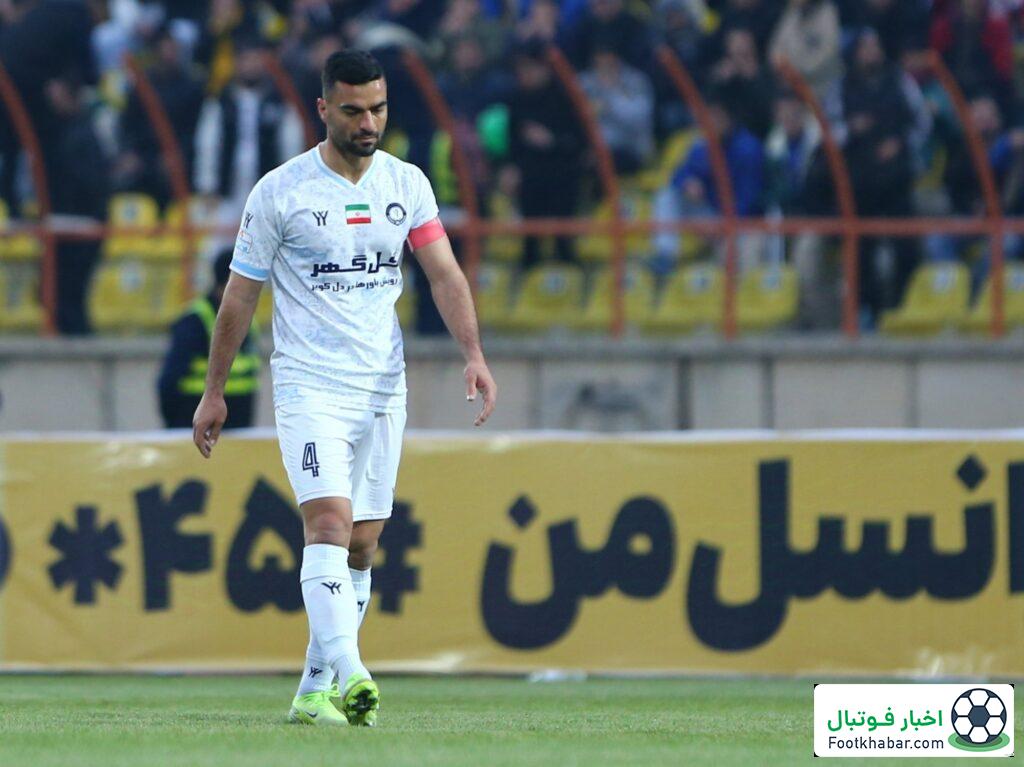 کاپیتان گل‌گهر، غایب بزرگ مقابل نساجی