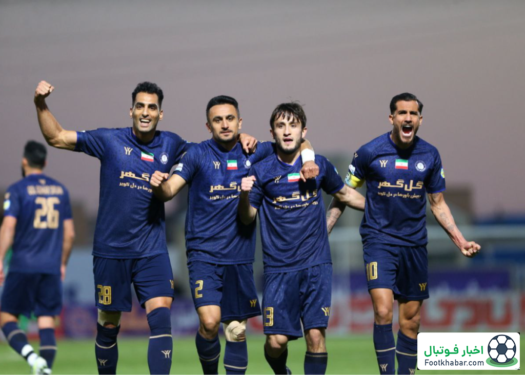 گل‌گهر با نشان ملی مقابل پرسپولیس (عکس)