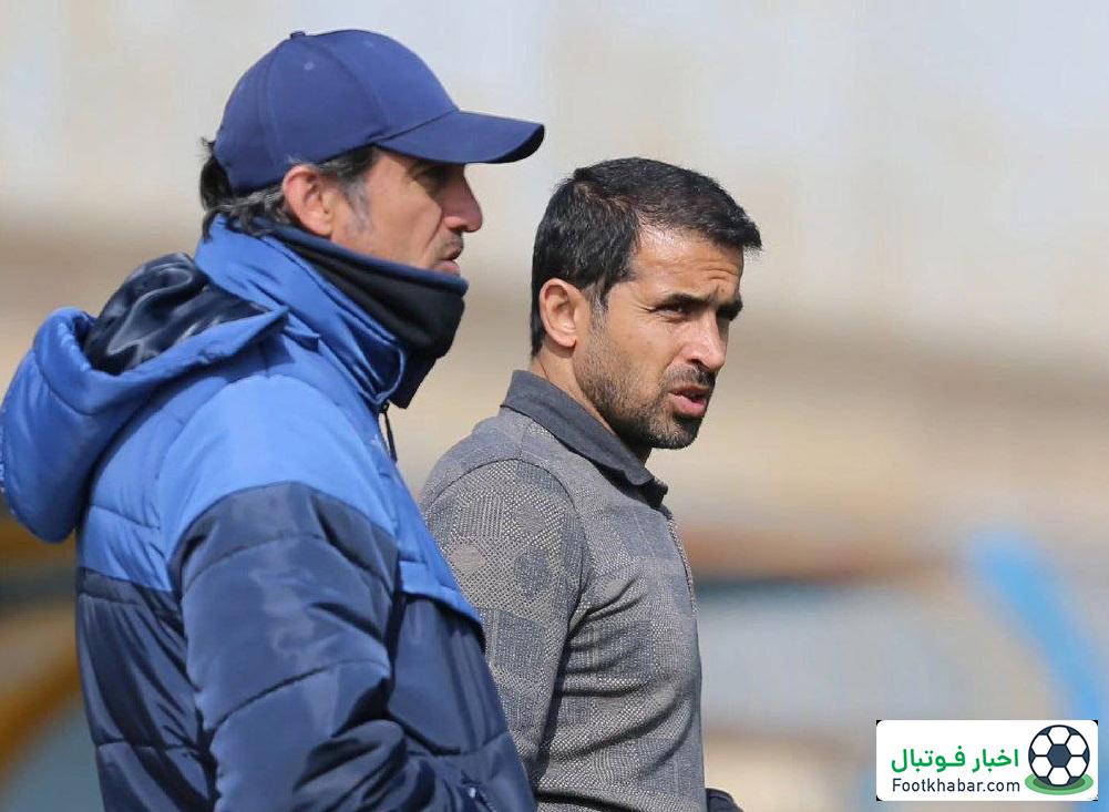 رحمتی حذف استقلال را با شاگردانش تمرین کرد (عکس)