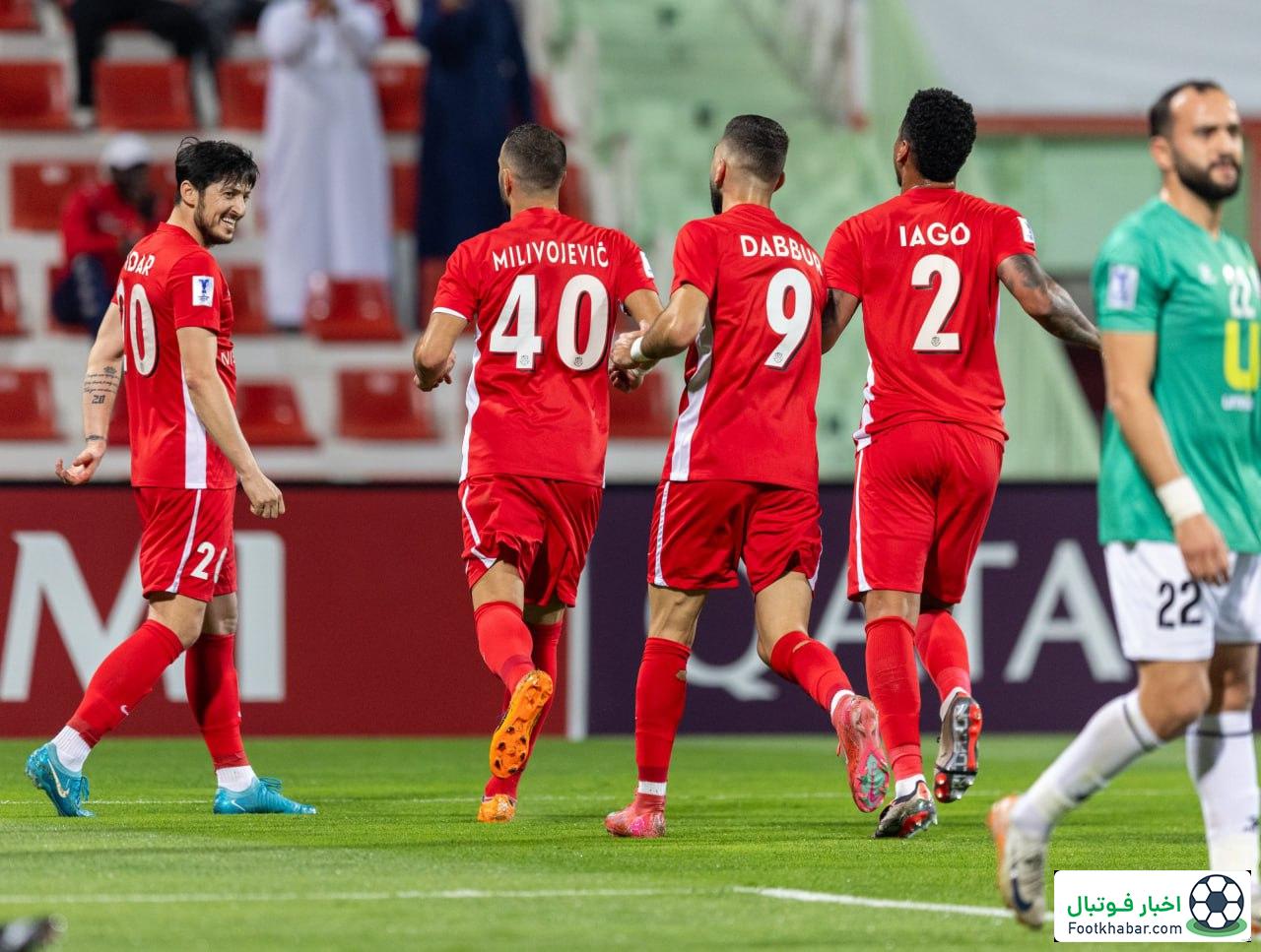 سردار با گل صعود، همراهِ عزت در زمین (عکس)