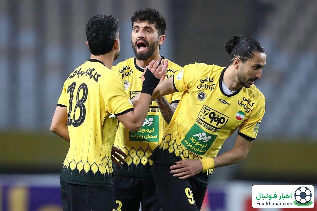 تمرینات سه دفاعه سپاهان برای دیدار تراکتور