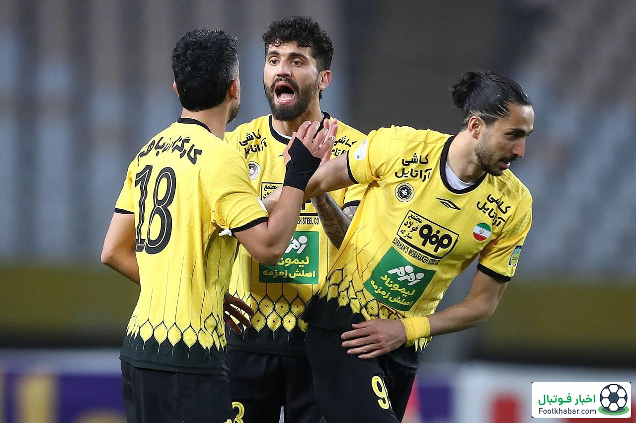 تمرینات سه دفاعه سپاهان برای دیدار تراکتور