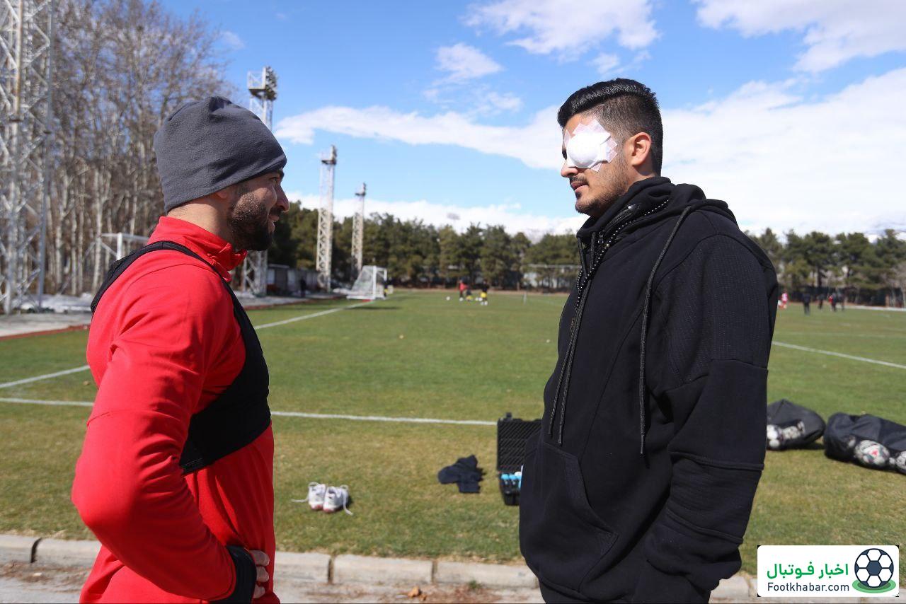 هوادار آسیب دیده بازی تراکتور میهمان تمرین پرسپولیس