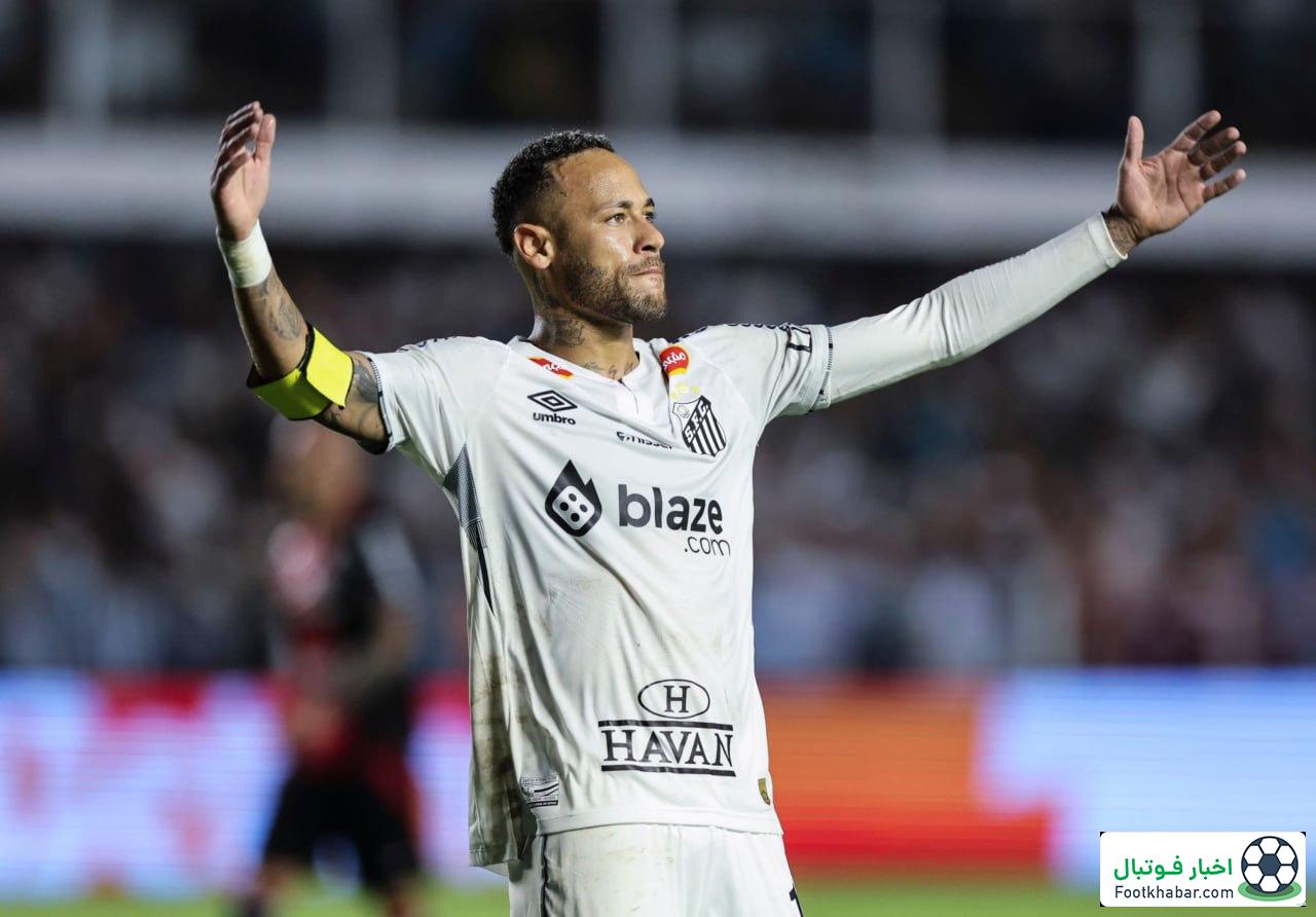 جادوی نیمار زنده شد: زدن سوپرگل در تمرین سانتوس