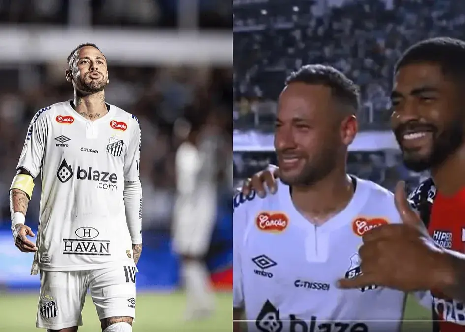 صف بلند بازیکنان حریف برای سلفی با نیمار (عکس)‏