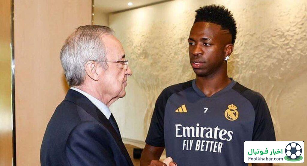 مذاکرات رئال با وینی برای تمدید: مسابقه طناب‌کشی