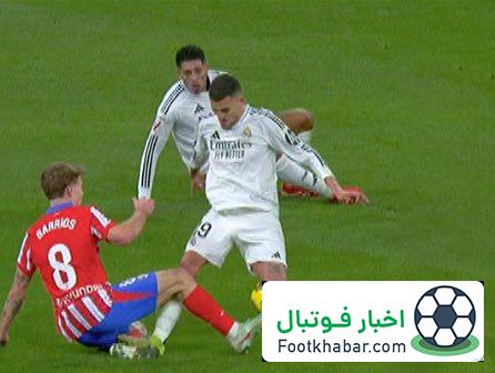 پنالتی اتلتیکو درست بود: رئال شانس آورد ۱۰ نفره نشد!