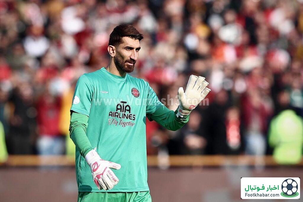 صدرنشینی تراکتور تقدیم بیرانوند (عکس)