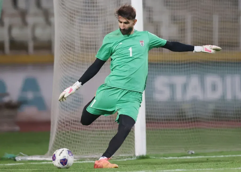 بیرانوند و تمرین برای جشن صعود تیم ملی (عکس)