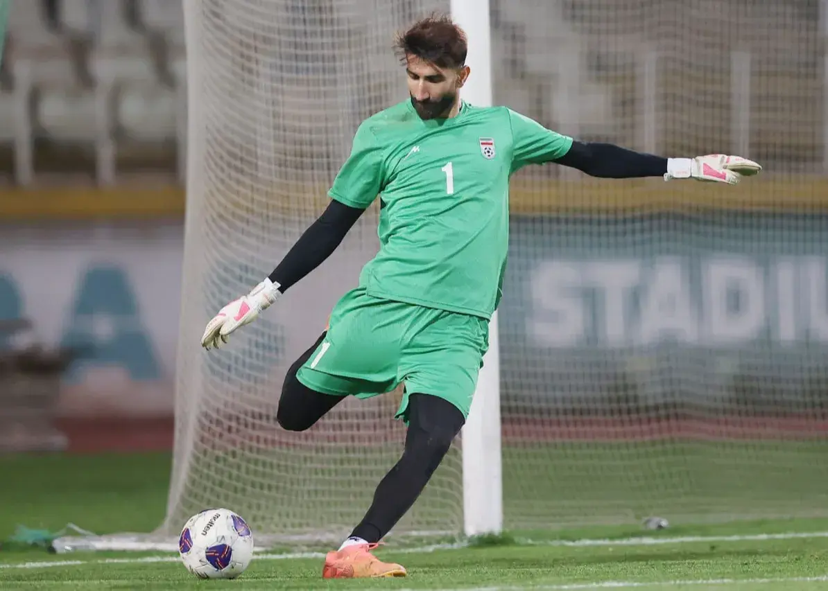 بیرانوند و تمرین برای جشن صعود تیم ملی (عکس)