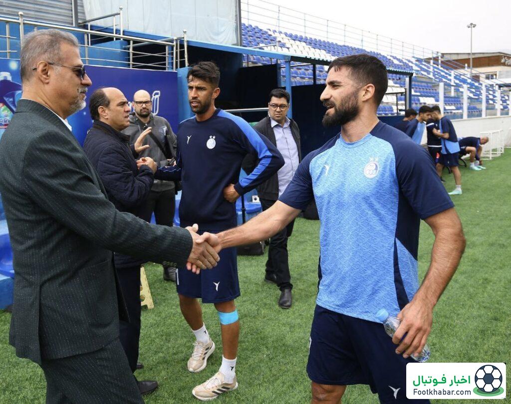 نظری جویباری در تمرین استقلال: دیدار نوروزی