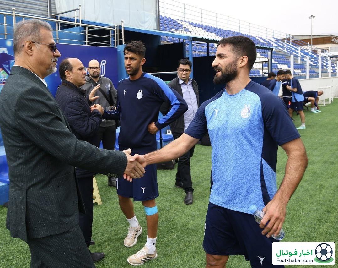 نظری جویباری در تمرین استقلال: دیدار نوروزی