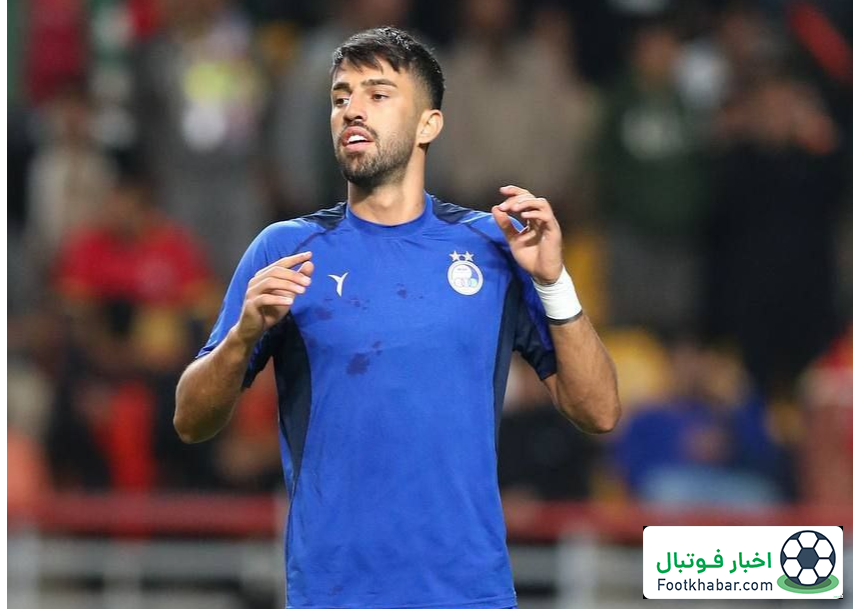 هافبک استقلال بازی با النصر را از دست داد