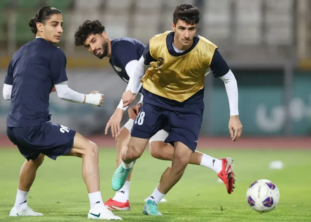 جولان جوان یزدی در تمرین تیم ملی!