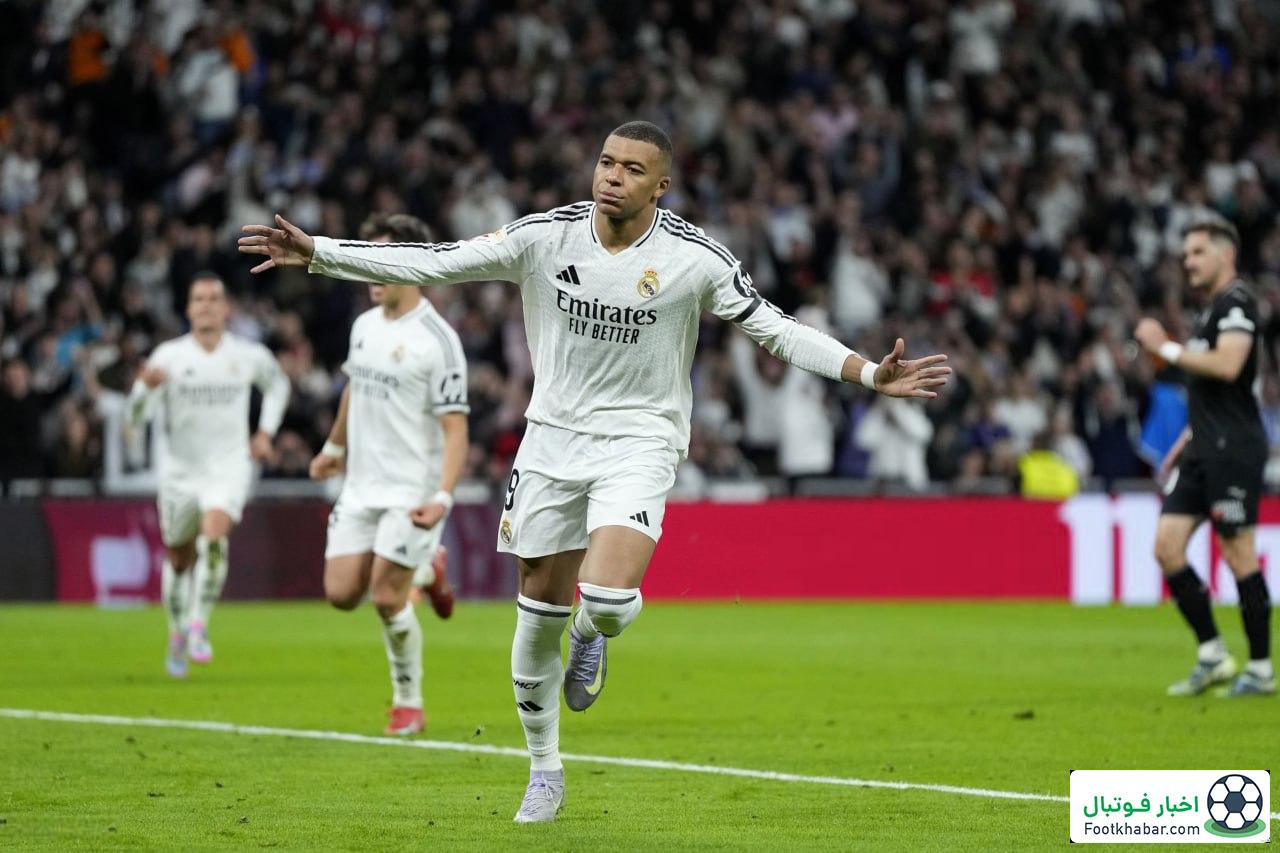 ششمین پنالتی امباپه برای رئال: چیپ به وسط دروازه