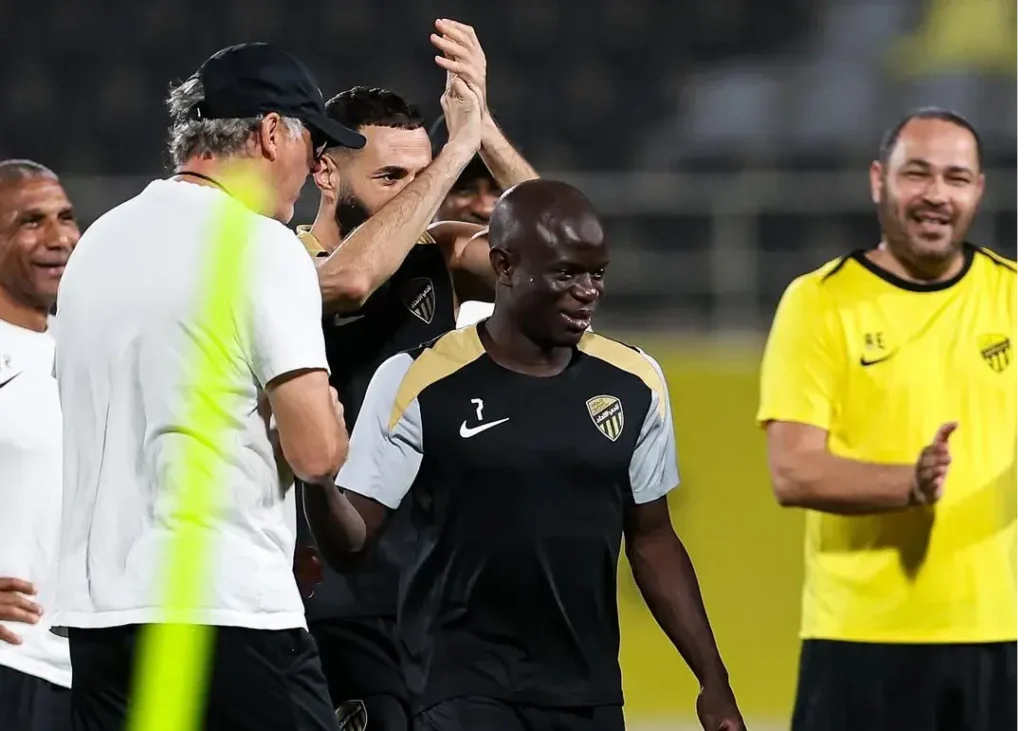 گارد ویژه بازیکنان الاتحاد برای کانته