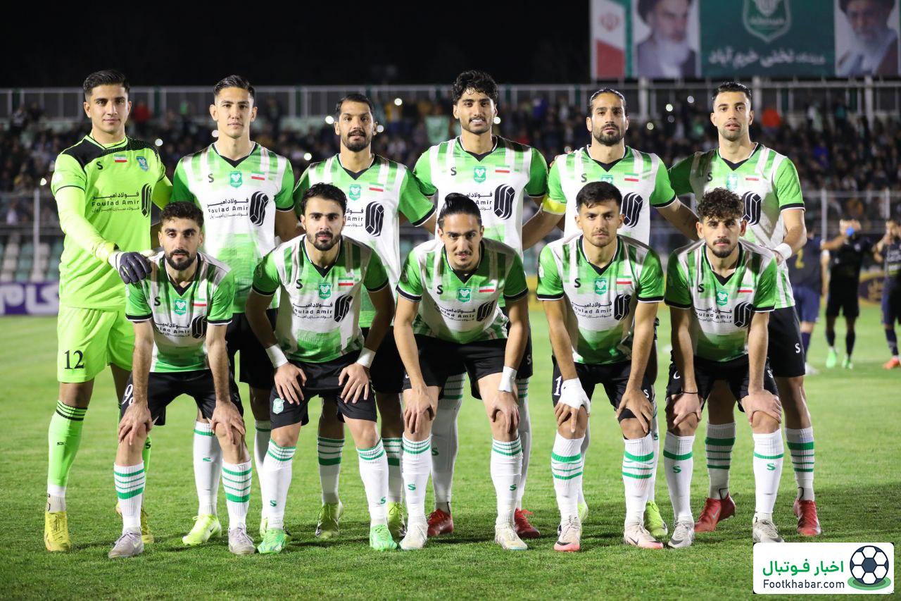 یازده بازیکن خیبر در دیدار مقابل شمس‌آذر قزوین