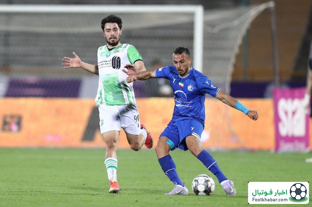 حسرت چپ استقلال برای گل و پاس گل