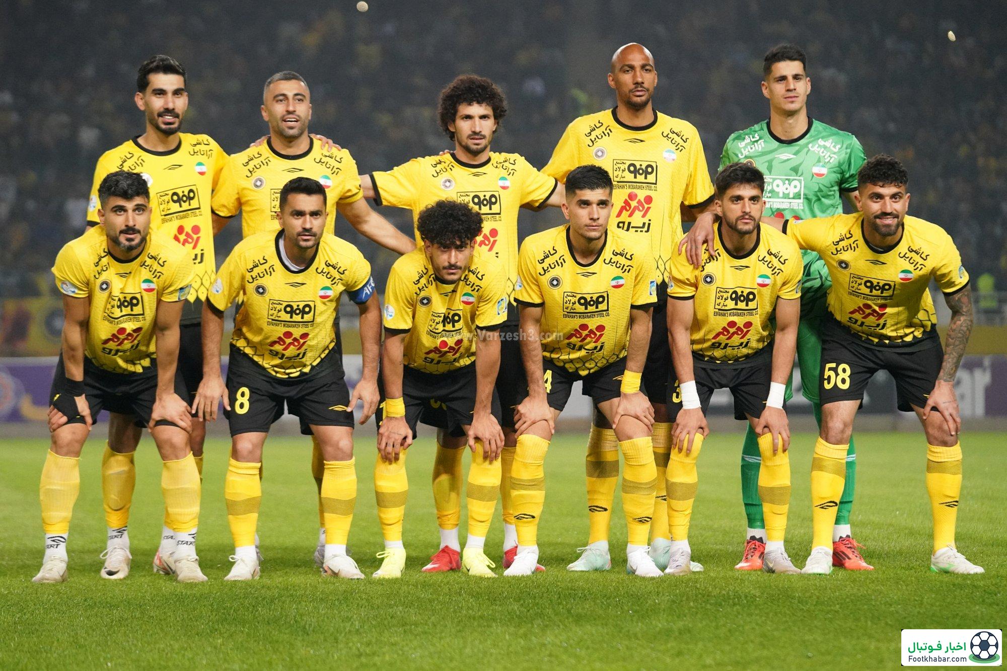 ترکیب احتمالی سپاهان مقابل پرسپولیس