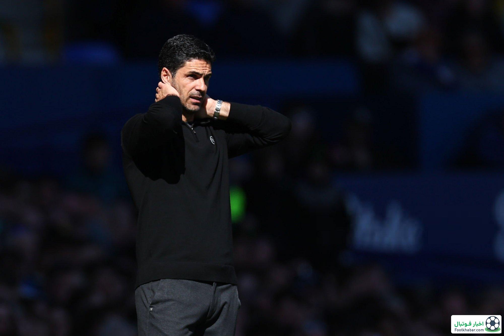 اعتراض شدید آرتتا: داور نباید به اورتون پنالتی می‌داد