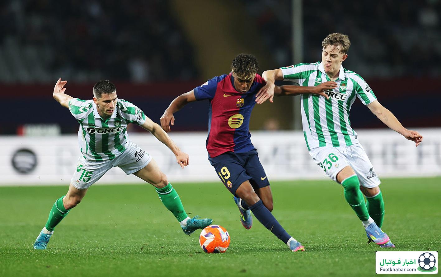 بارسا ۱-۱ بتیس: پیگرینی به داد آنچلوتی رسید!