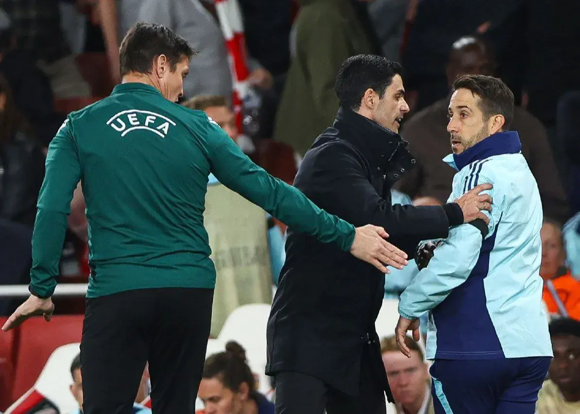 دستیار آرتتا فکر کرد سرمربی آرسنال است! (عکس)