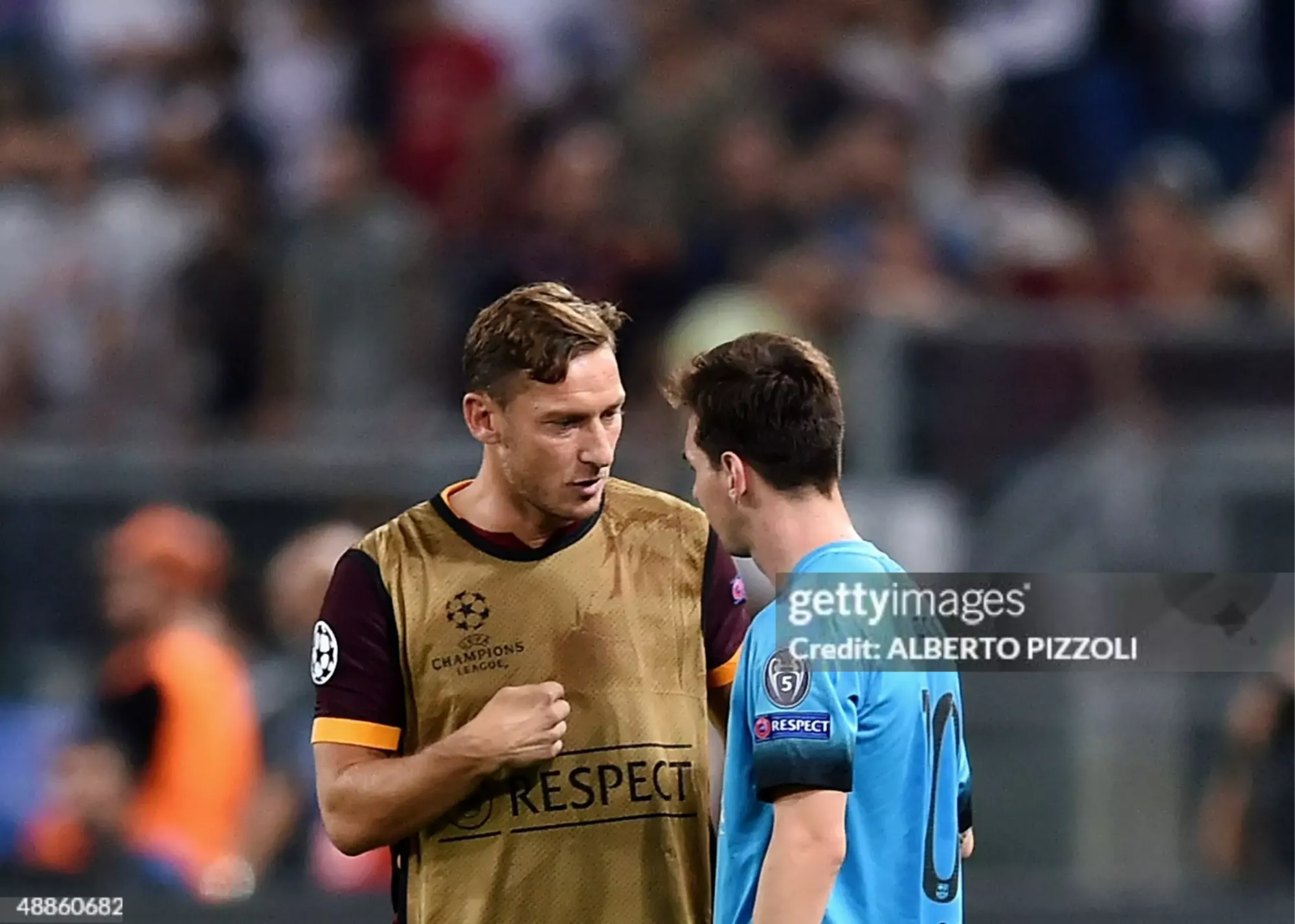 طعنه توتی به مسی: در رم توپ طلا نمی‌گرفتی!