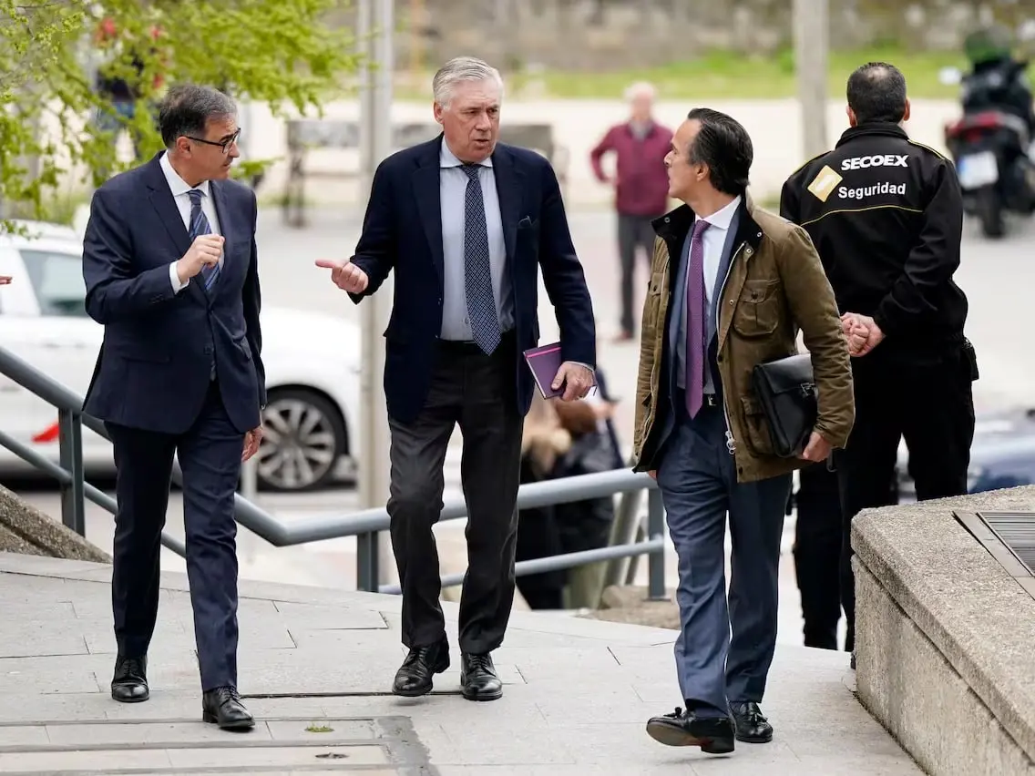 محاکمه آنچلوتی از صبح زود آغاز شد! (عکس)